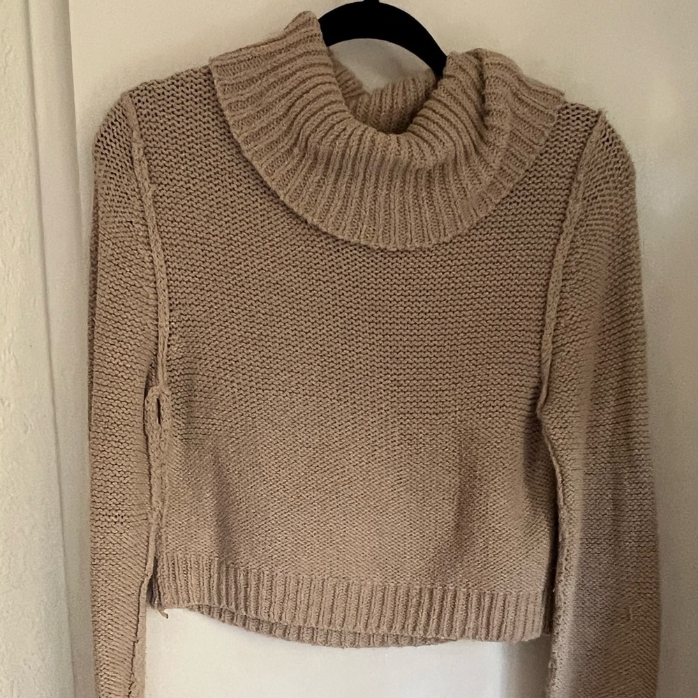 Free People Cropped Turtleneck